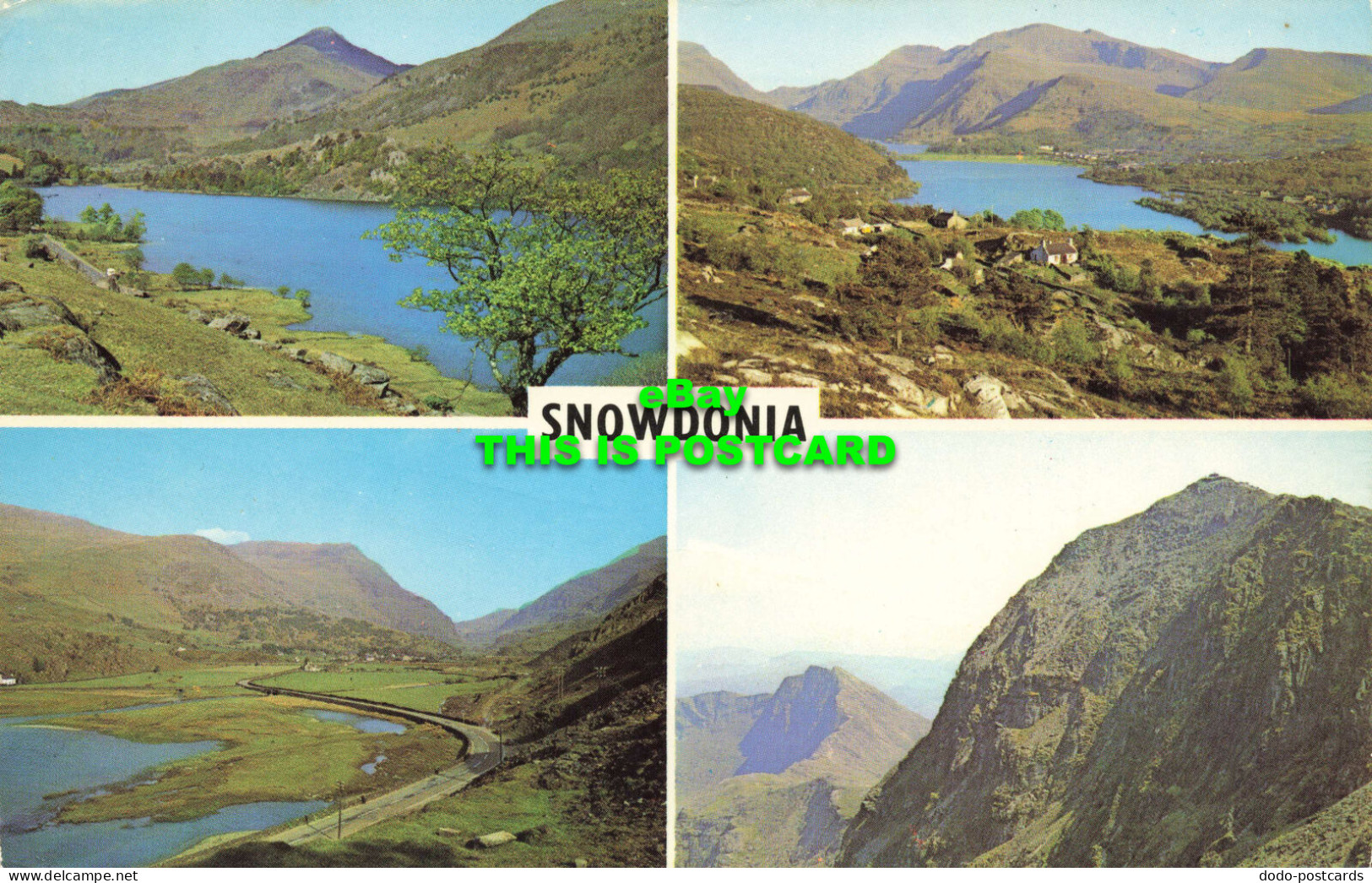 R578404 Snowdonia. Llanberis Pass. Valley Of The Waters. Multi View. 1970 - Monde