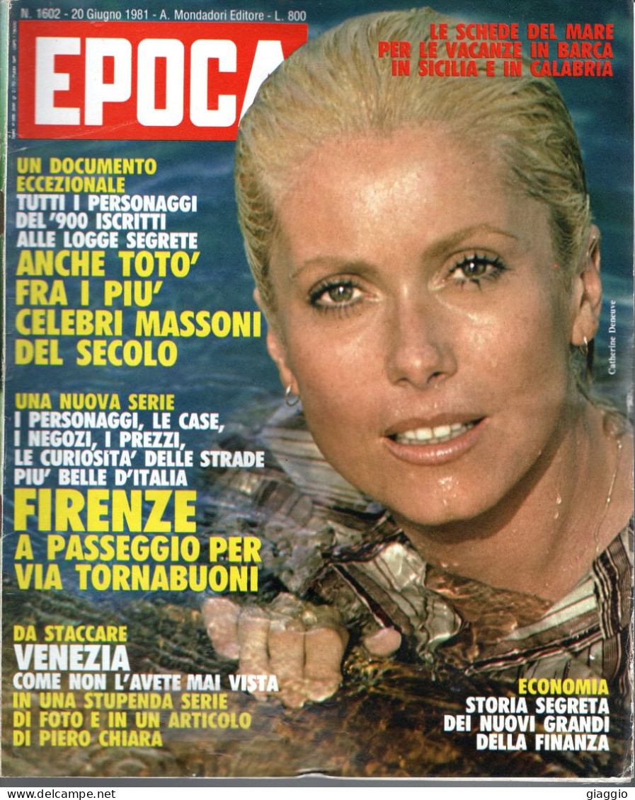 °°° RIVISTA EPOCA N° 1602 DEL 20 GIUGNO 1981 °°° - Other & Unclassified