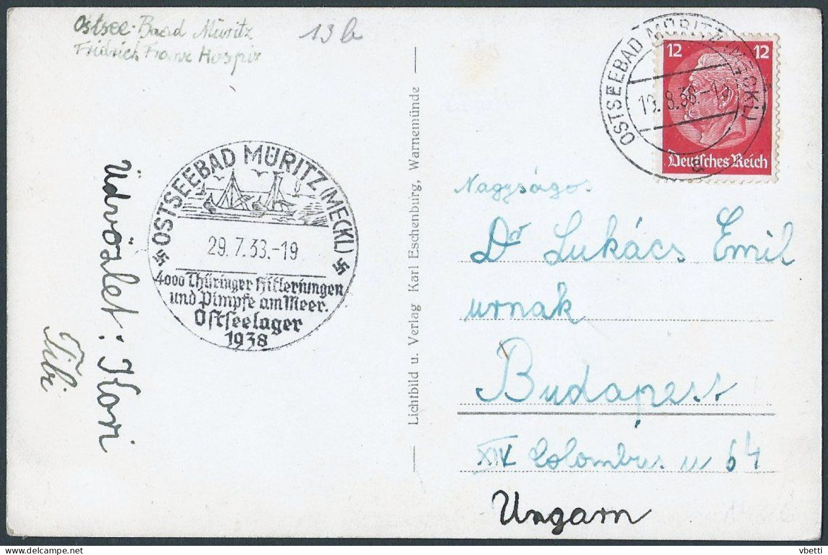 Deutschland / Germany: Ostseelager 1938 Der Thüringen Hitlerjugend In Müritz - Mecklenburg - Waren (Mueritz)