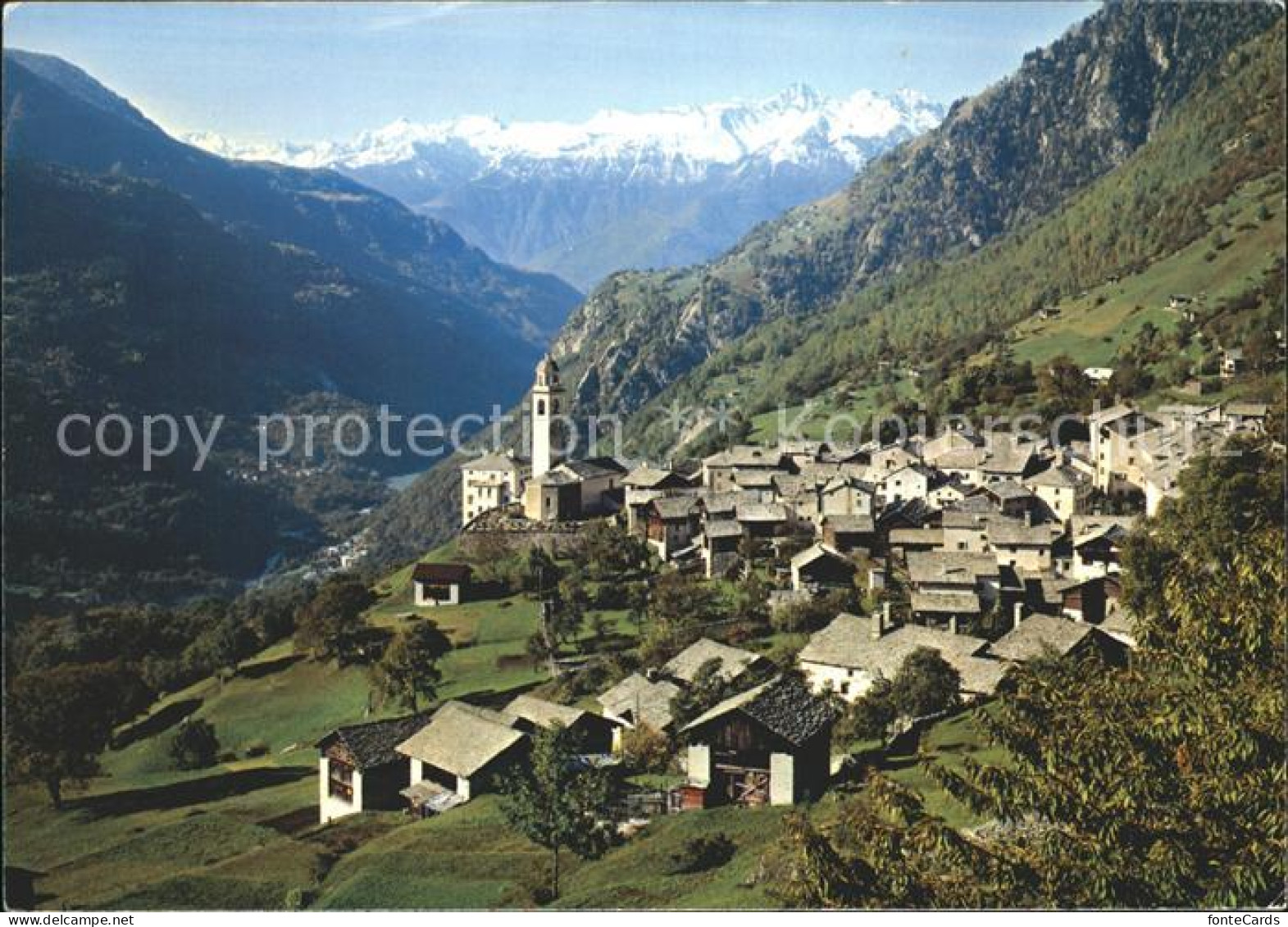 11889432 Soglio Im Bergell Panorama Soglio - Autres & Non Classés