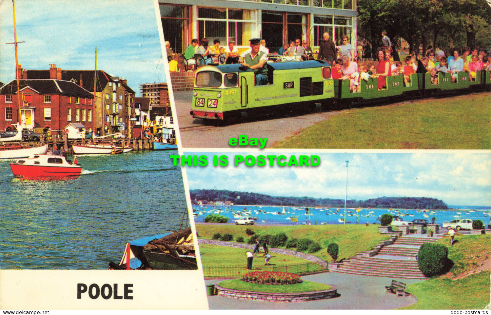 R578729 Poole. The Quay. The Miniature Railway. The Harbour From Sandbanks. Phot - Monde