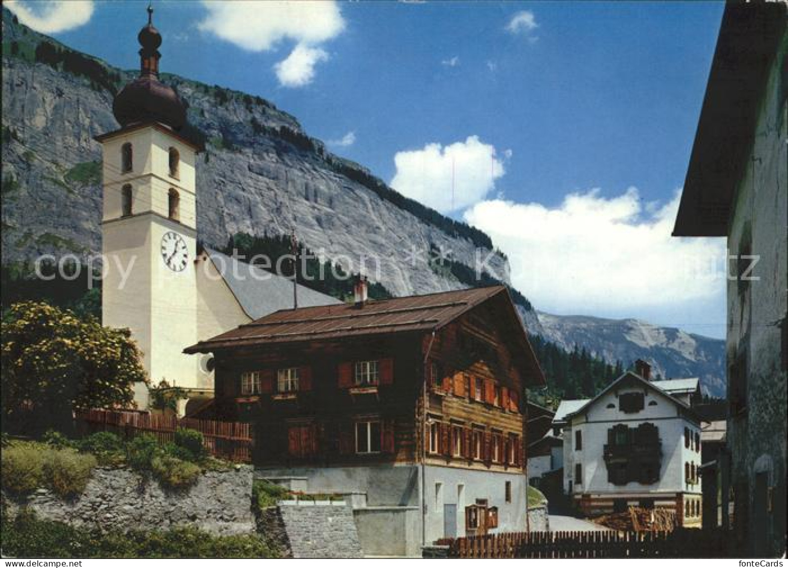 11888633 Flims Dorf Dorfpartie Mit Flimserstein Flims Dorf - Autres & Non Classés