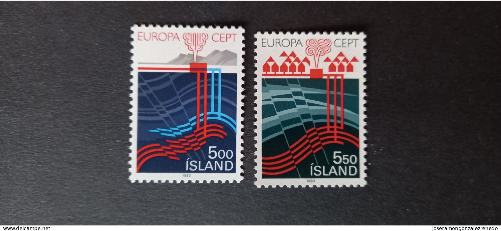 Islandia.cat.ivert.551/2.europa.1983..25eu.s/c.XX.. - Unused Stamps