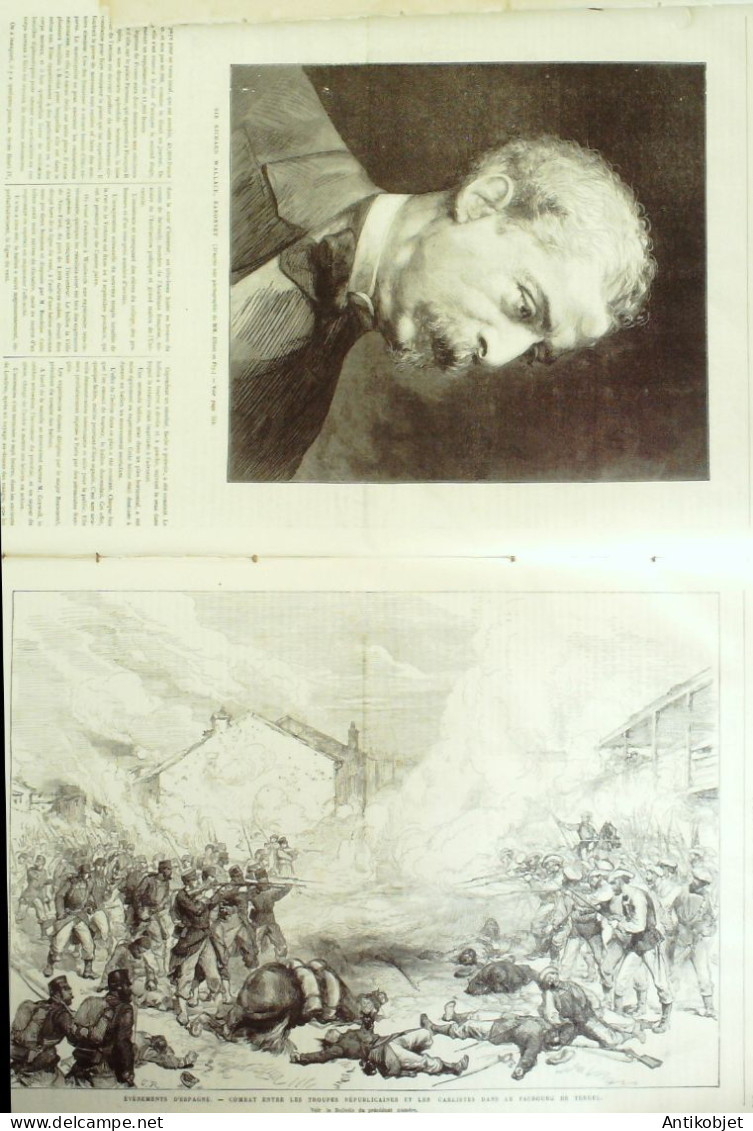 L'Univers Illustré 1874 N°1013 Espagne Teruel Morsbronn Reichsoffen (67) Madèle Funchal Montana Geyser - 1850 - 1899