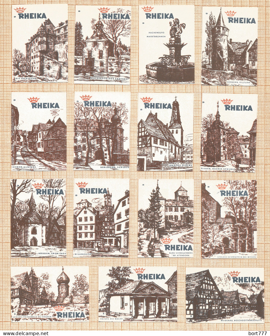 Germany 15 Old Matchbox Labels - Cajas De Cerillas - Etiquetas