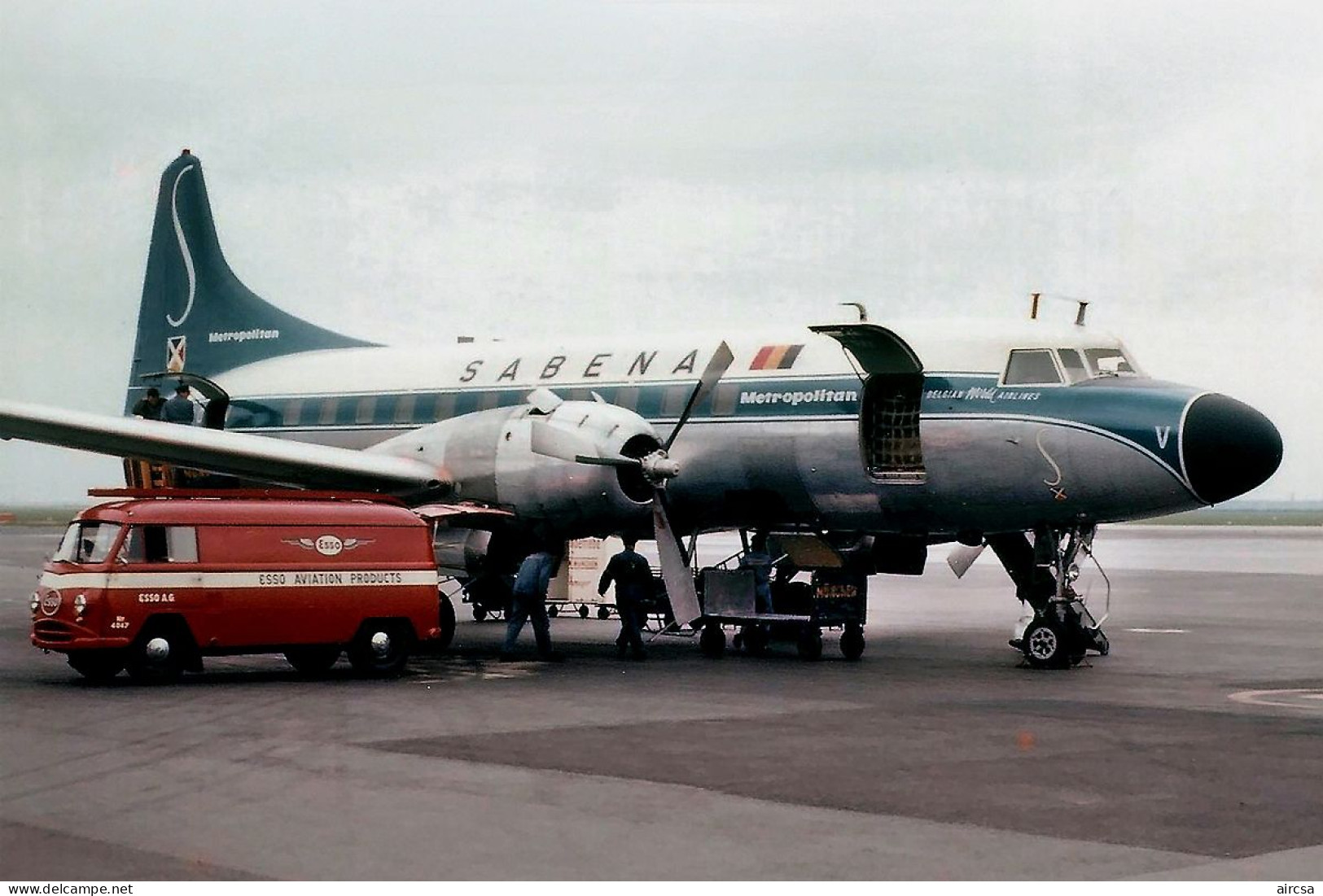 Aviation Postcard-WGA-1527 SABENA Convair 440 - 1946-....: Moderne