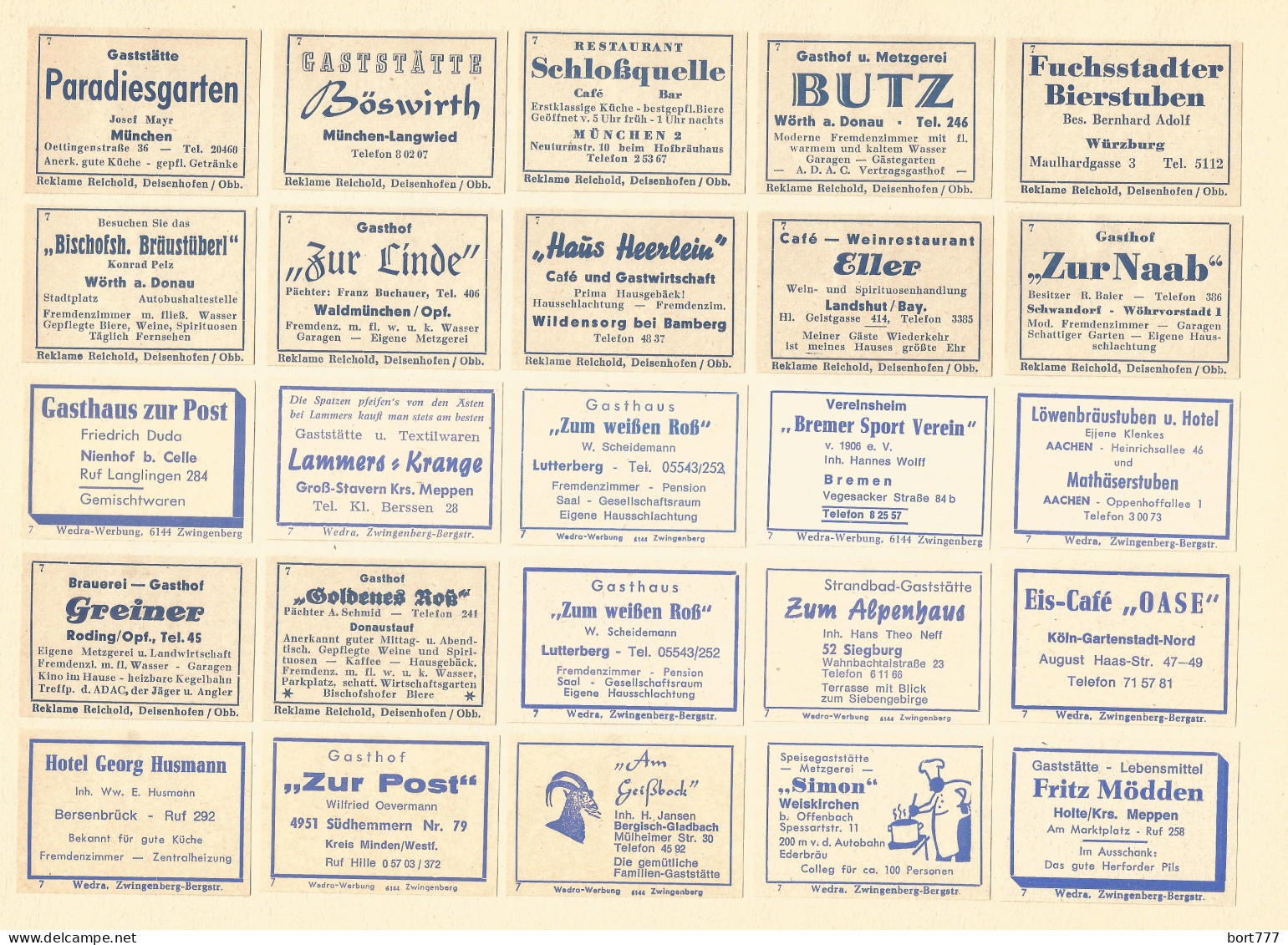 Germany 32 Old Matchbox Labels - Cajas De Cerillas - Etiquetas