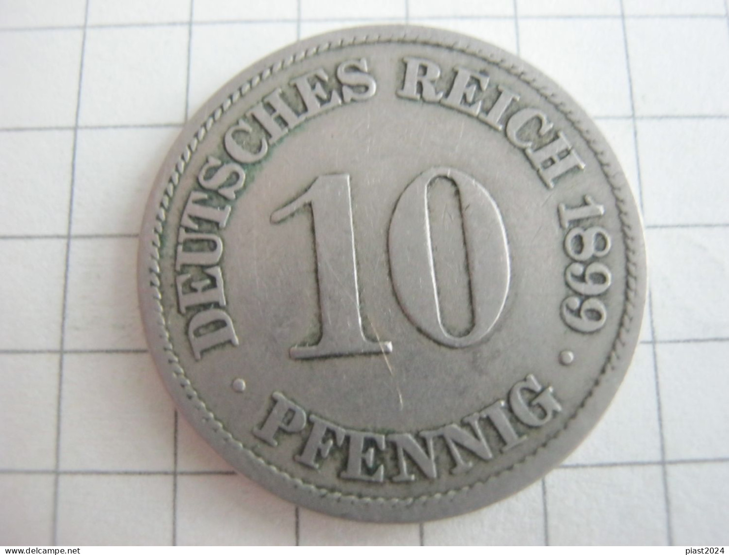 Germany 10 Pfennig 1899 A - 10 Pfennig