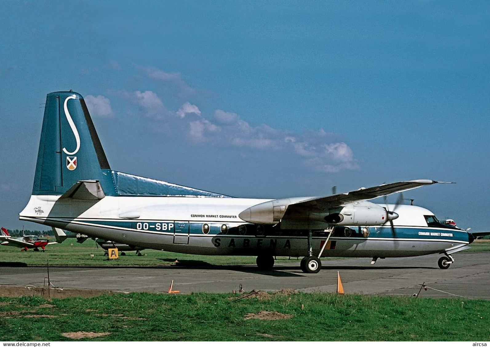 Aviation Postcard-WGA-1528 SABENA Fokker 27 - 1946-....: Era Moderna