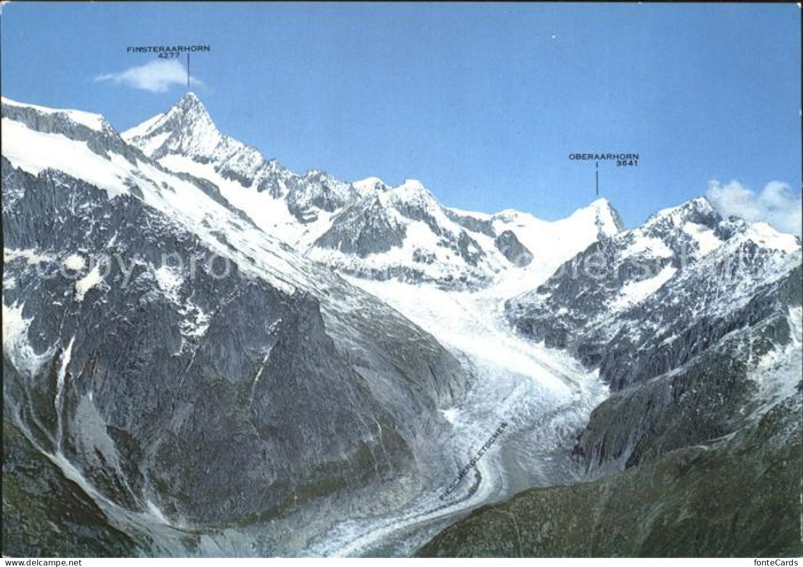 11888473 Finsteraarhorn Mit Oberaarhorn Und Pischergletscher Finsteraarhorn - Sonstige & Ohne Zuordnung