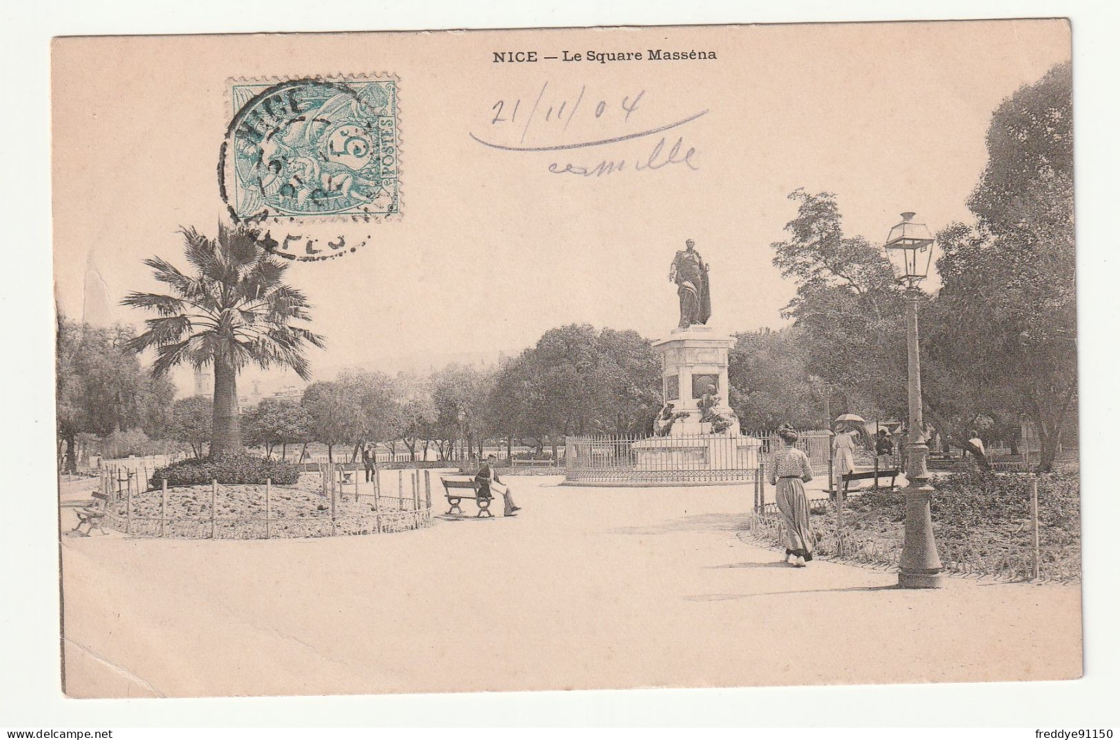 06 . Nice . Le Square Masséna .  1904 - Plazas