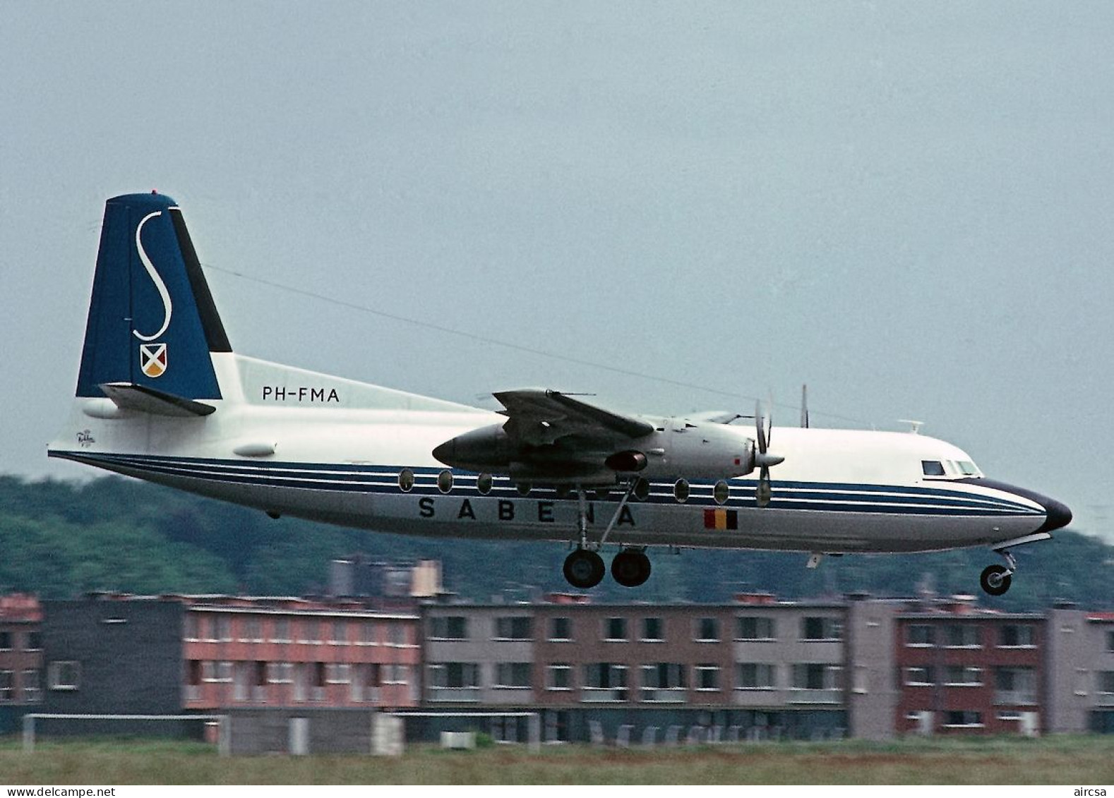 Aviation Postcard-WGA-1529 SABENA Fokker 27 - 1946-....: Modern Era