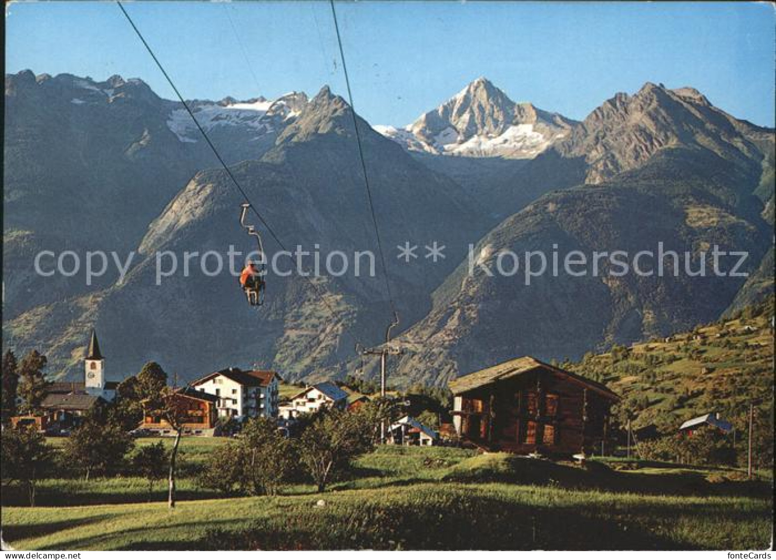 11888442 Unterbaech Sesselbahn Brandalp Bietschhorn Unterbaech - Otros & Sin Clasificación