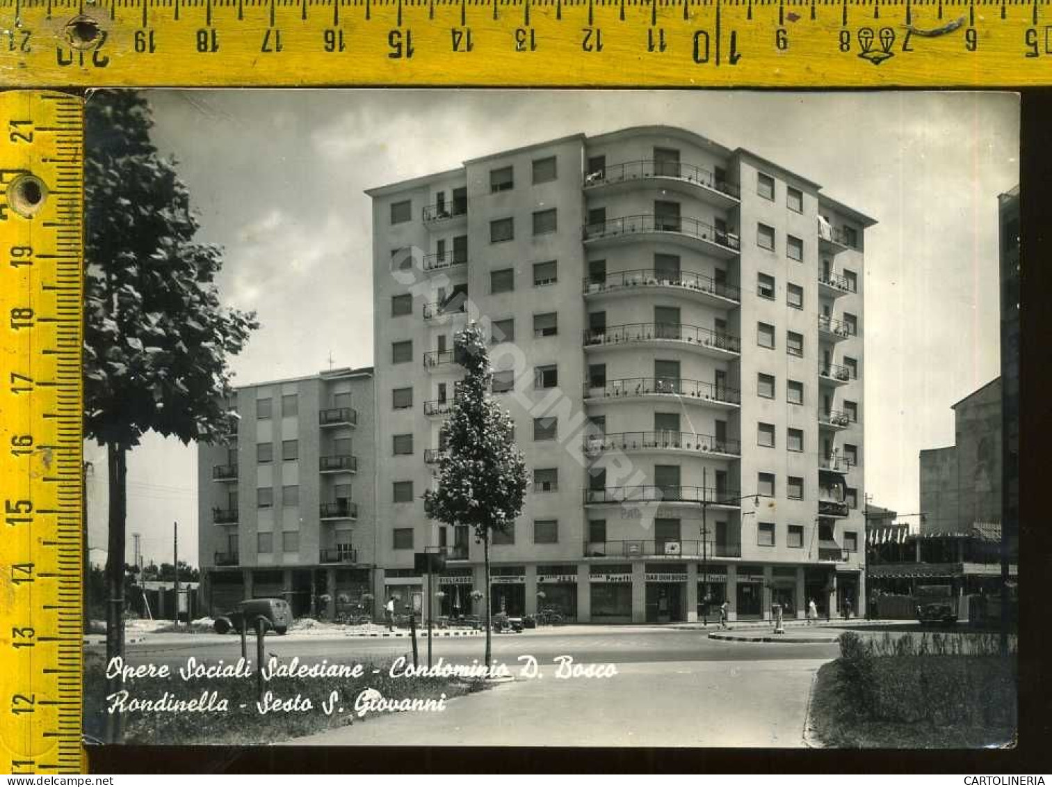 Milano Sesto San Giovanni  Condominio D. Bosco Rondinella - Opere Sociali Salesiane (incollatura Su Retro) - Milano (Milan)