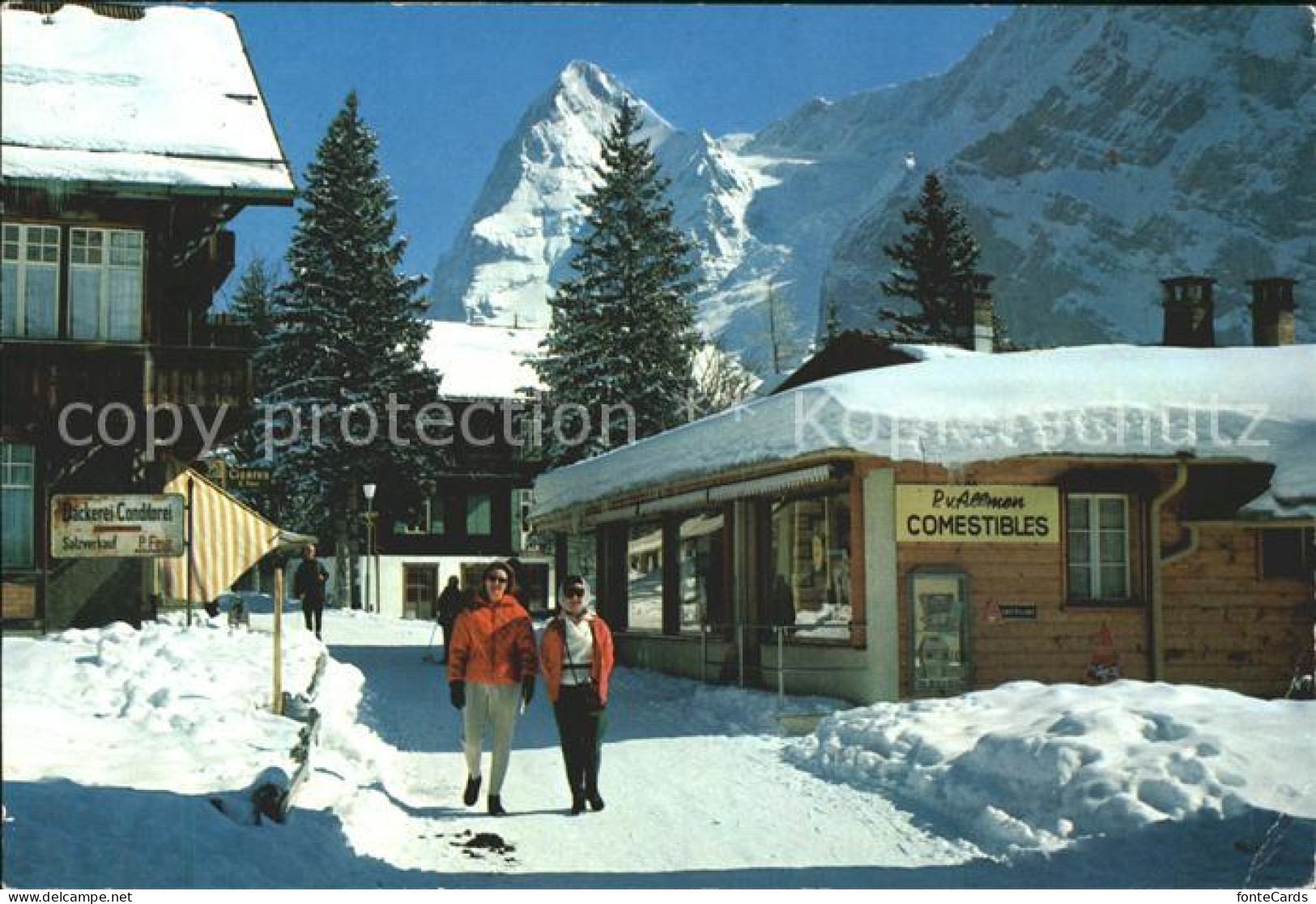 11888372 Muerren BE Dorfstrasse Mit Eiger Muerren - Sonstige & Ohne Zuordnung