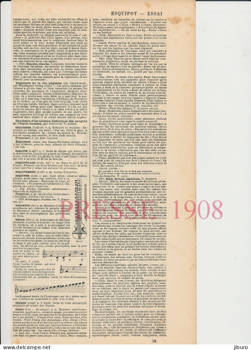 Doc 1908 Essai Matériaux Monnaies Métal Or Argent Nickel Bronze Alliage Monétaire Métier Essayeur Outils + Esrar Musique - Other & Unclassified