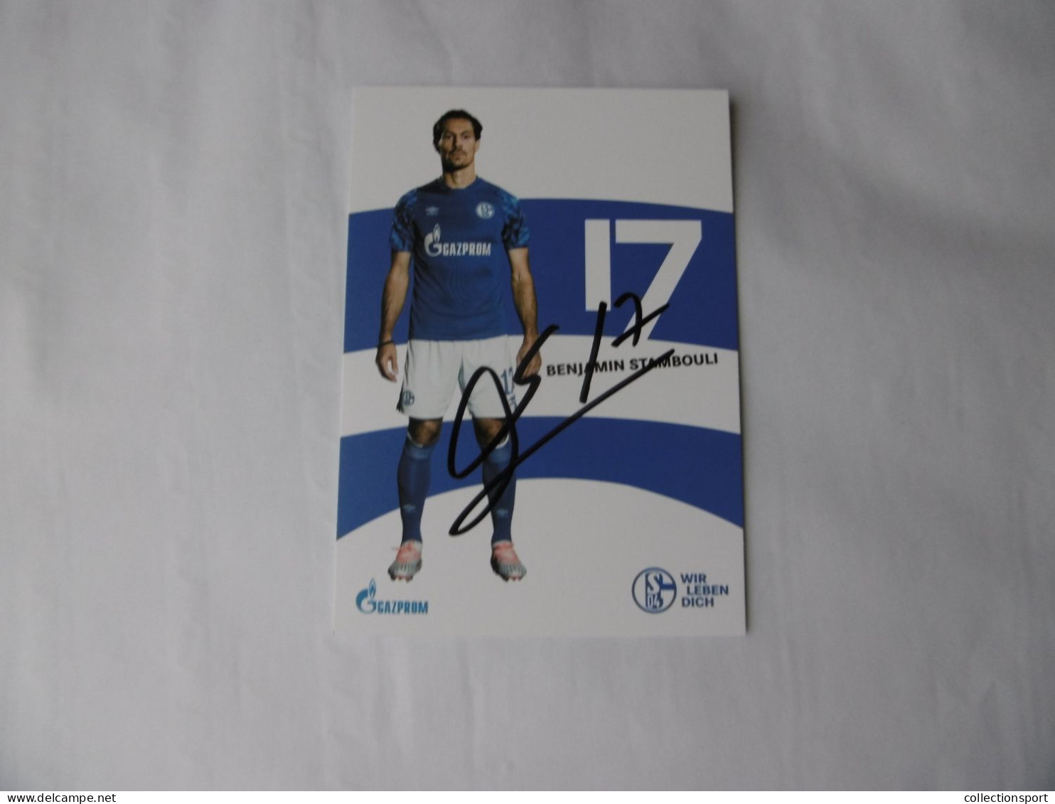 Football -  Autographe - Carte Benjamin Stambouli - Autogramme