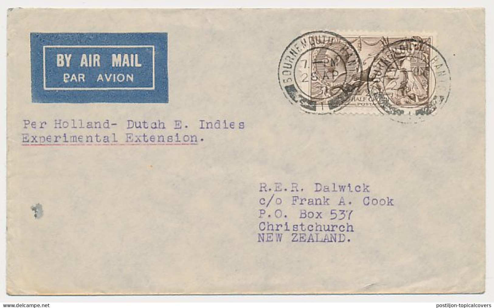 VH C ( 90 V M ) Bournemouth GB - Christchurch New Zealand 1931 - Unclassified