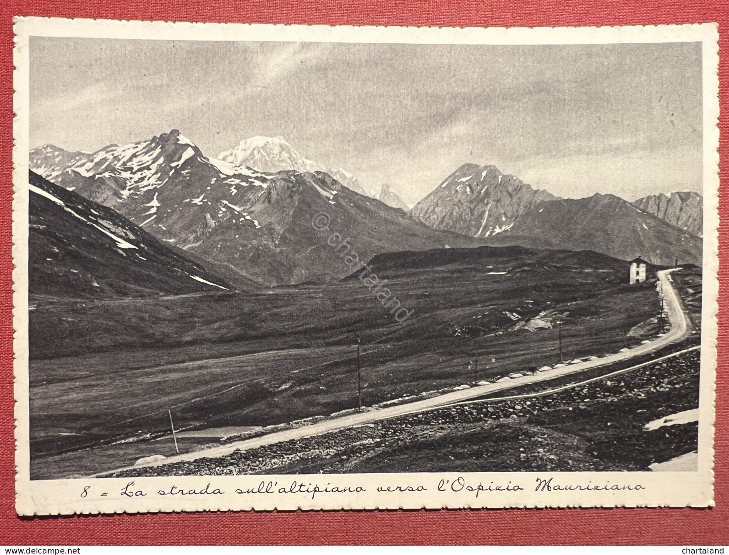 Cartolina - La Strada Sull'Altipiano Verso L'Ospizio Mauriziano - 1937 - Autres & Non Classés