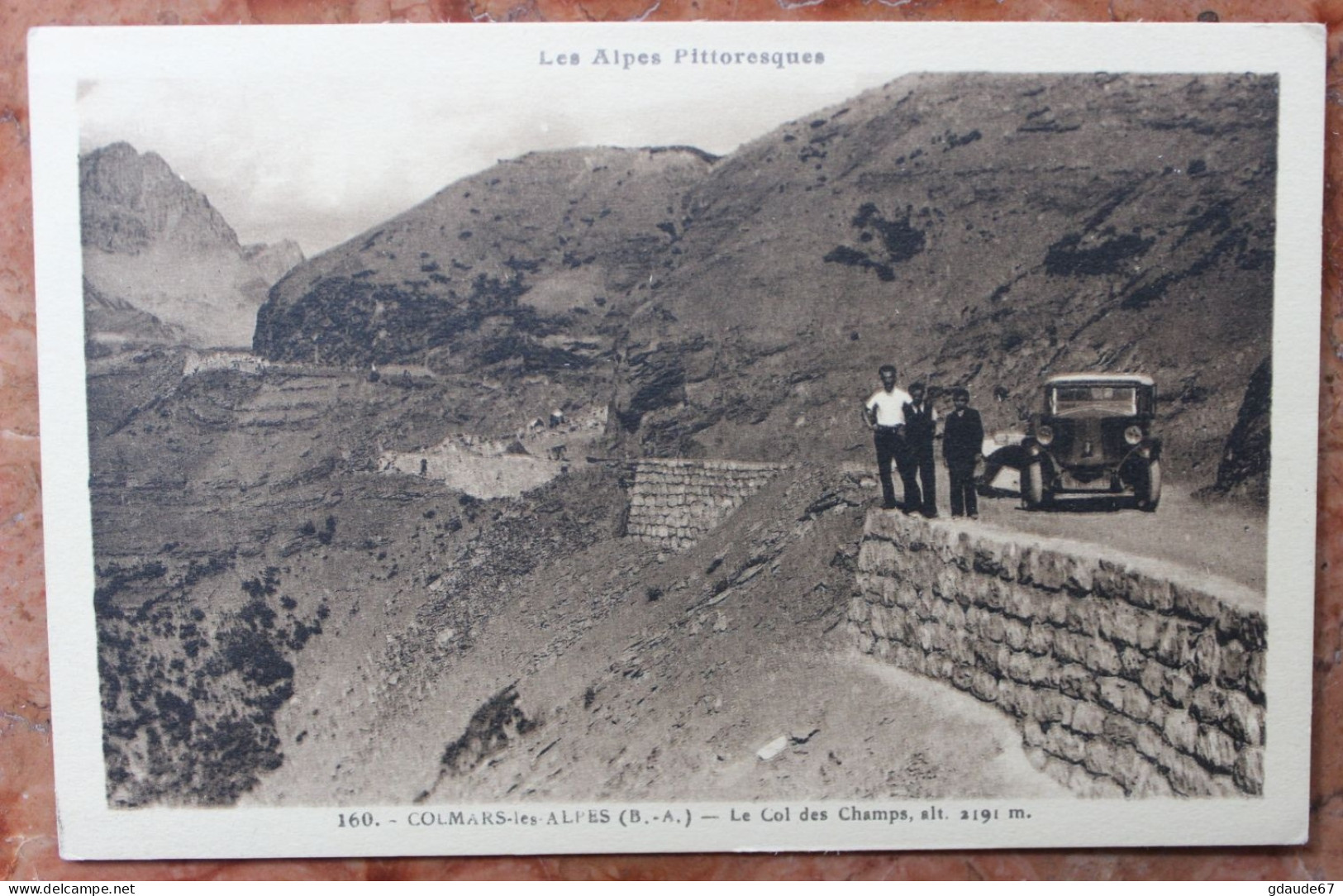 COLMARS LES ALPES (04) - LE COL DES CHAMPS - VOITURE / AUTO - Otros & Sin Clasificación