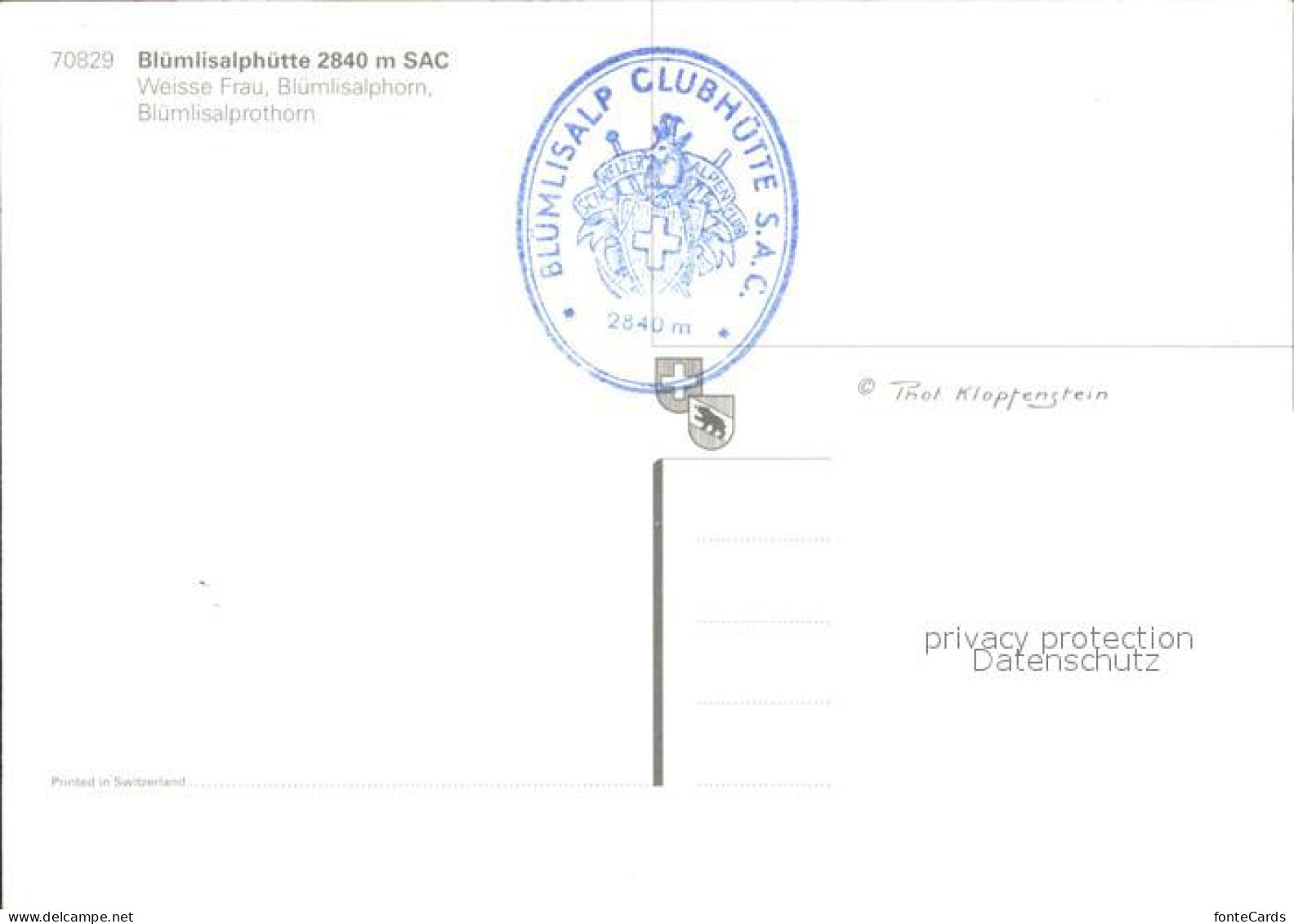 11888218 Bluemlisalphuette BE Mit Weisse Frau Bluemlisalphorn Kandersteg - Other & Unclassified