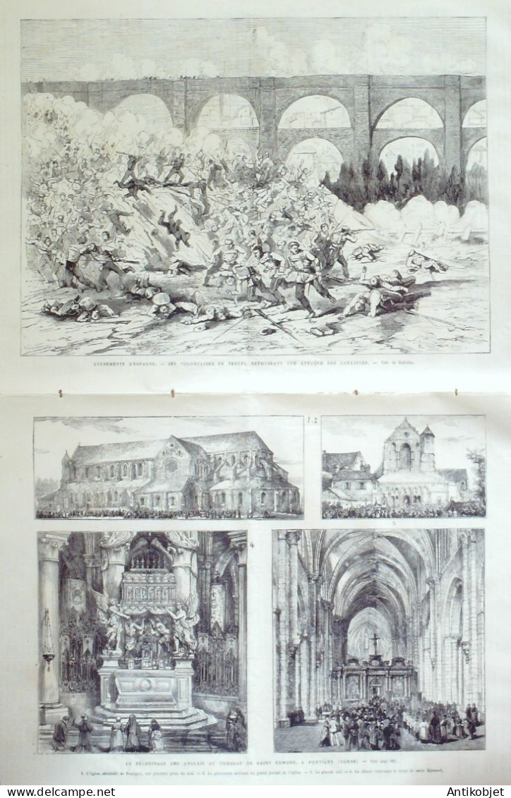 L'Univers Illustré 1874 N°1017 île & Fort Sainte-Marguerite (22)  Arras (62) Lille (59) - 1850 - 1899