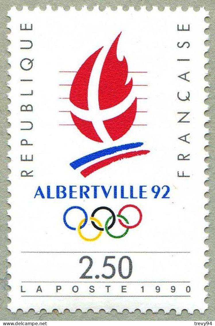 Timbre De 1990 - Jeux Olympiques D'hiver - Albertville 92 - N° 2632 Neuf - Unused Stamps