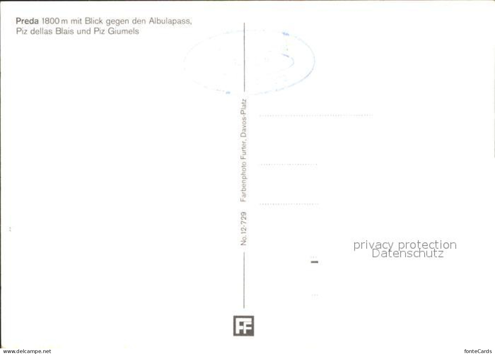 11888120 Preda Mit Albulapass Preda - Otros & Sin Clasificación