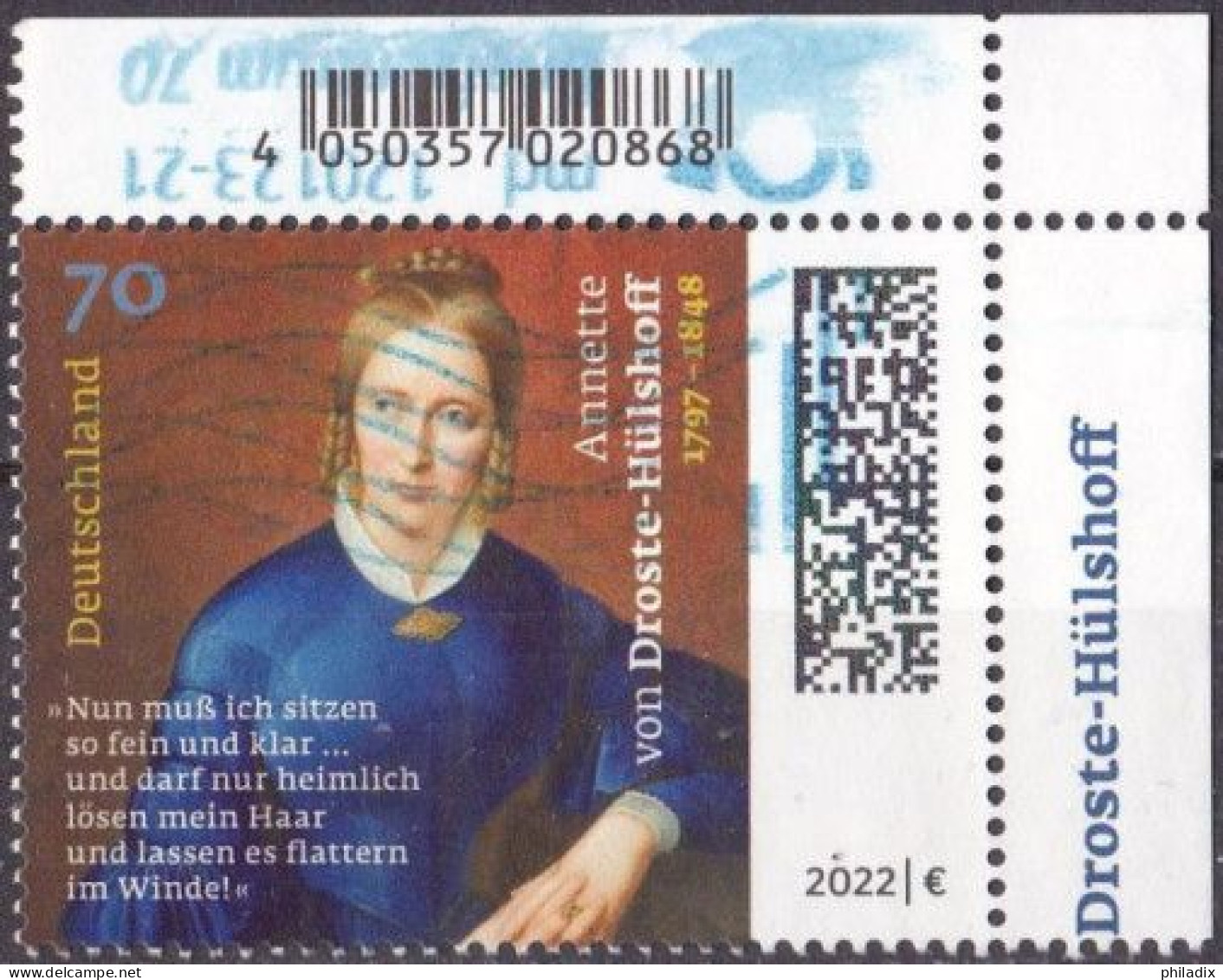 BRD 2022 Mi. Nr. 3658 O/used Eckrand (BRD1-3) - Oblitérés