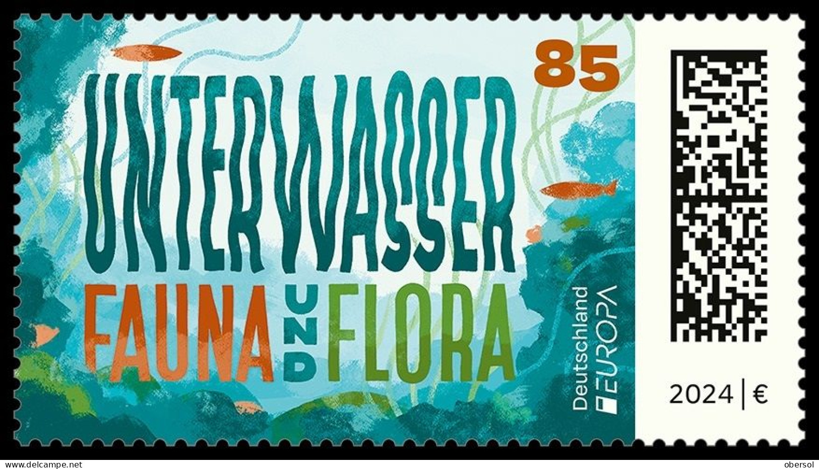 Germany 2024 Underwater, Fauna And Flora EUROPA MNH Stamp - Regular Gum - Nuovi