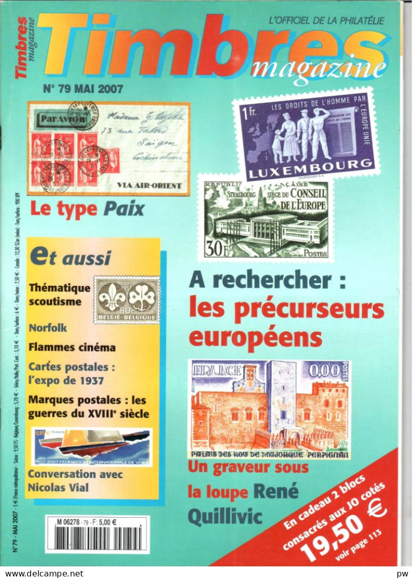 REVUE TIMBRES MAGAZINE N° 79 De Mai 2007 - Francés (desde 1941)