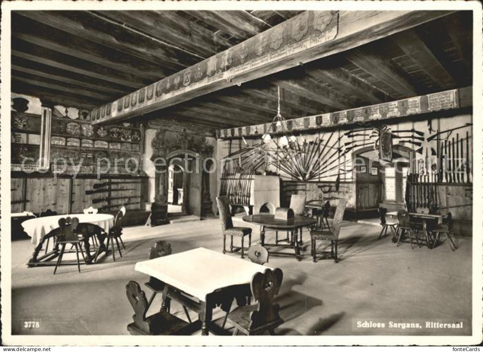 11887181 Sargans Schloss Sargans Rittersaal Sargans - Otros & Sin Clasificación