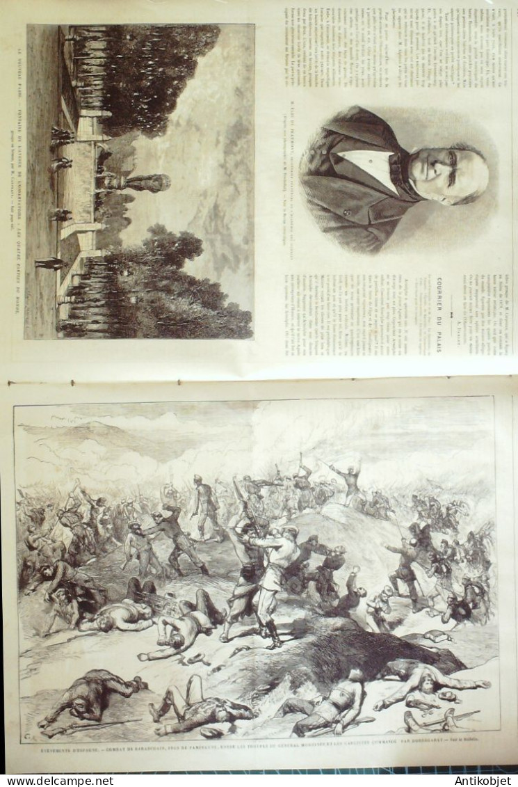 L'Univers Illustré 1874 N°1020 Sens (89) Maquignon Fontaine Suisse Rigi Angleterre Pêche Hareng Espagne Pampelune - 1850 - 1899