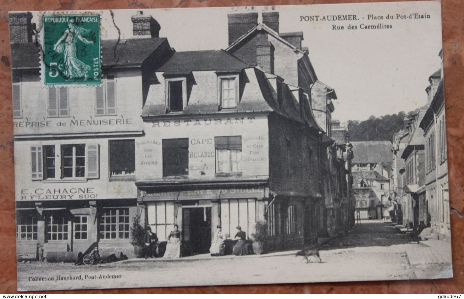 PONT AUDEMER (27) - PLACE DU POT D'ETAIN - RUE DES CARMELITES - CAFE / RESTAURANT / MENUISERIE - Pont Audemer