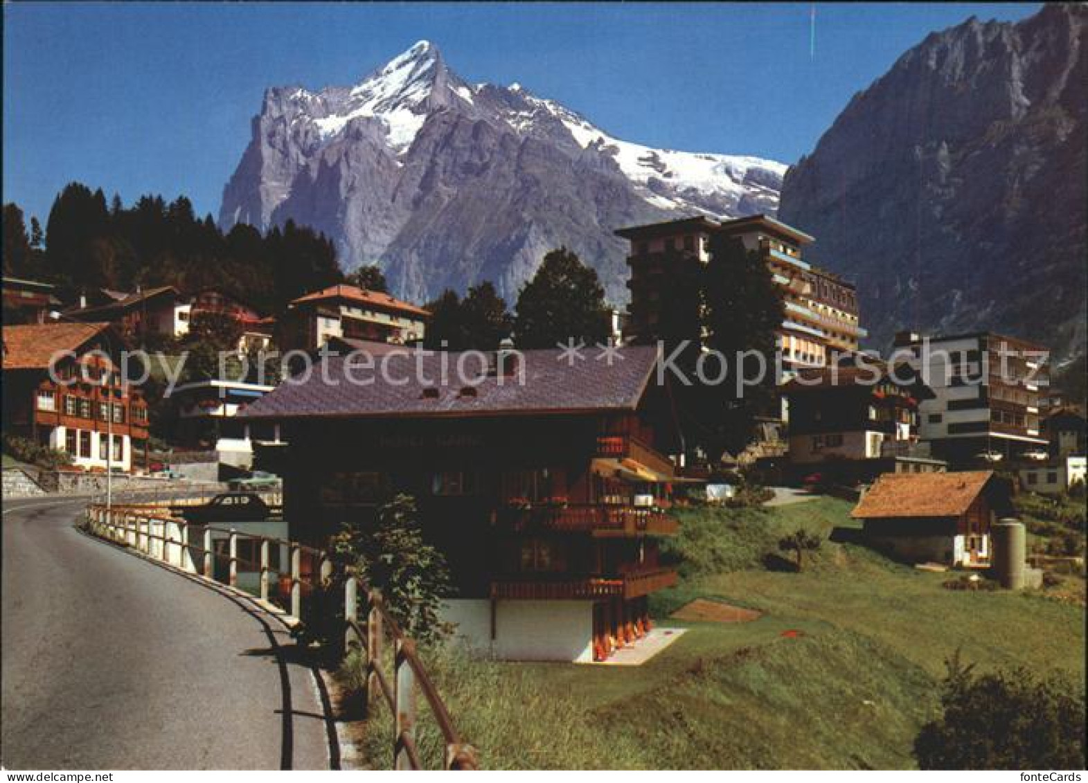 11887038 Grindelwald Dorfpartie Wetterhorn Grindelwald - Sonstige & Ohne Zuordnung
