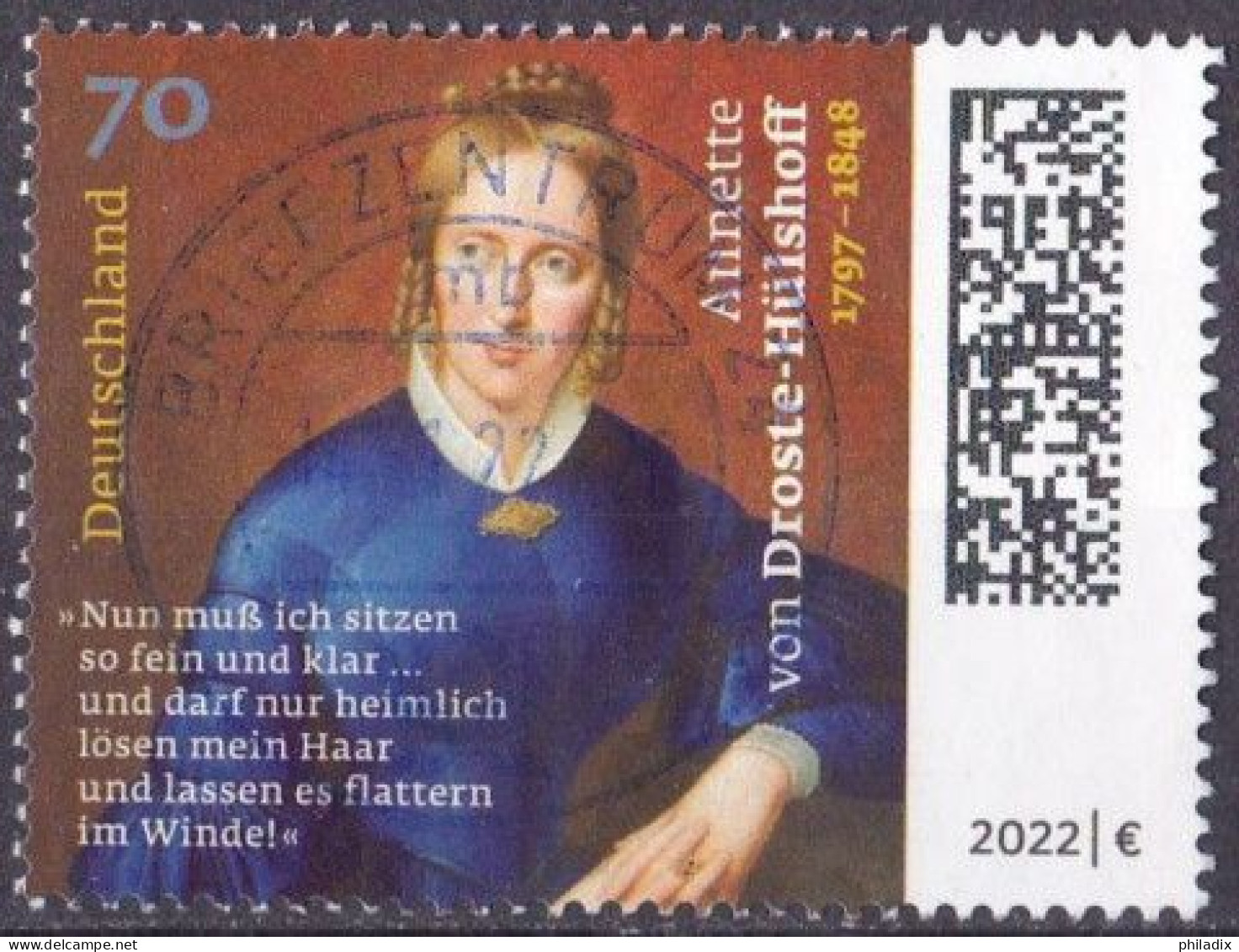 BRD 2022 Mi. Nr. 3658 O/used Vollstempel (BRD1-3) - Used Stamps