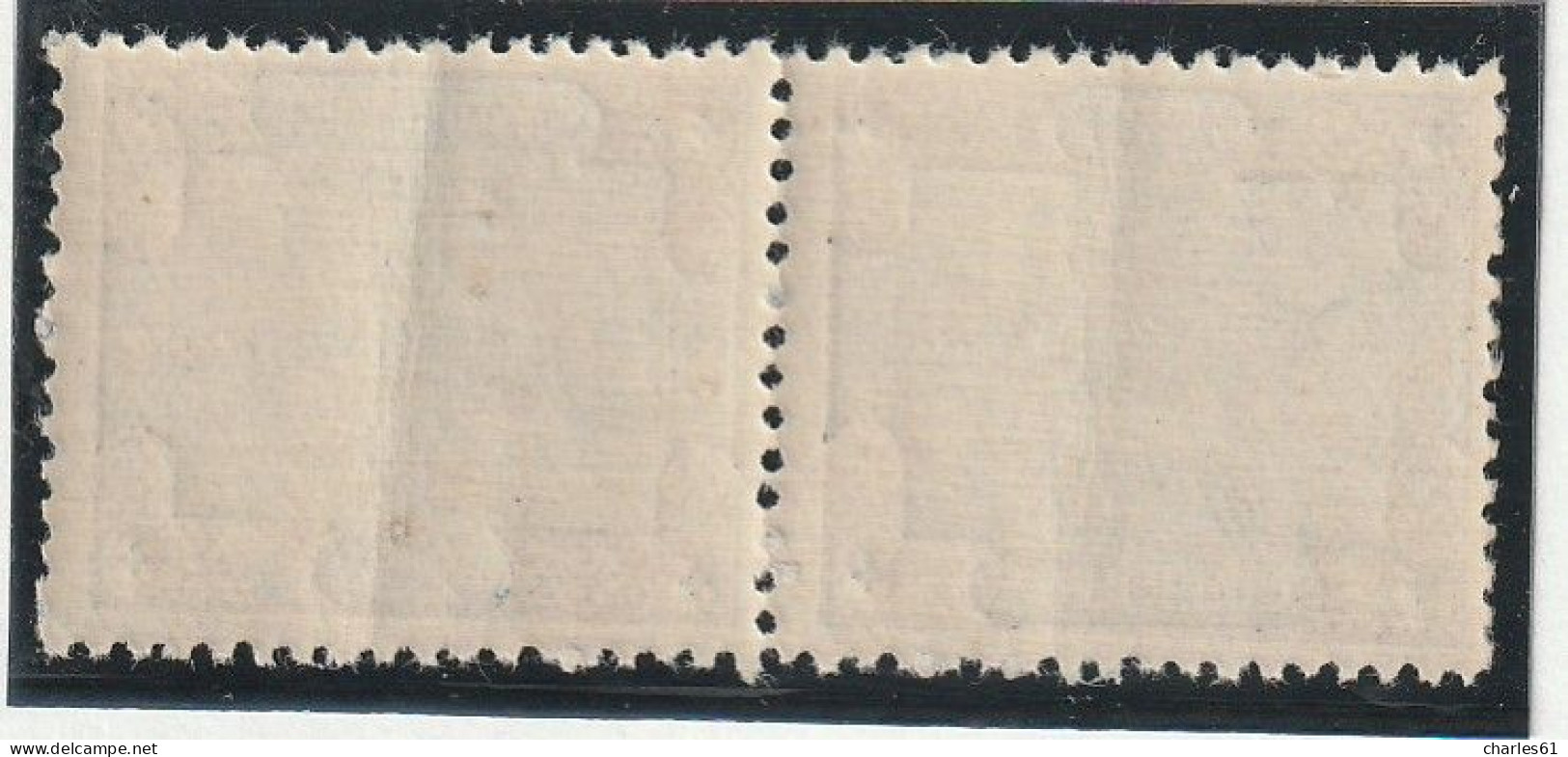 SARRE - N°56c ** (1921) 25p Brun Et Bleu - Tête-bêche - - Unused Stamps