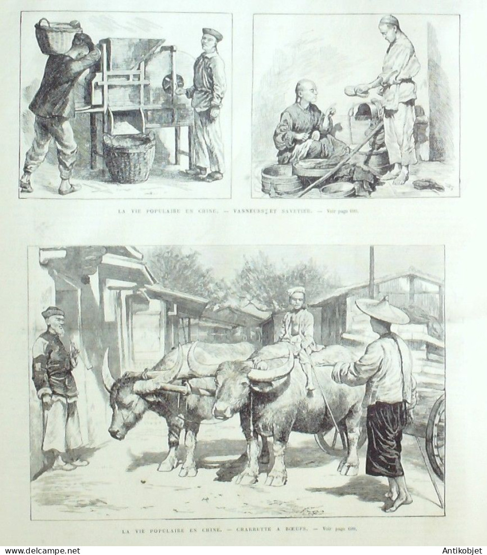 L'Univers Illustré 1874 N°1023  Suisse Unterseen Cidre Normandie Chine Rambouillet Interlaken Uniformes Italie - 1850 - 1899