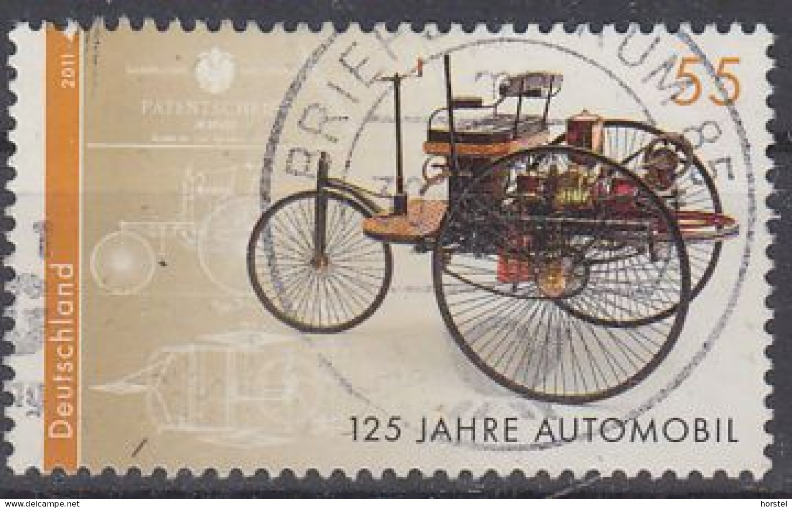 Deutschland Mi 2867  125 Jahre Automobil - Benz Patent-Motorwagen - Usati