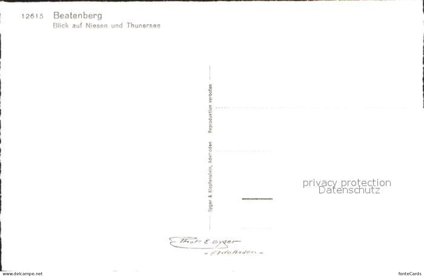 11886872 Beatenberg Blick Niesen Thunersee Beatenberg - Sonstige & Ohne Zuordnung