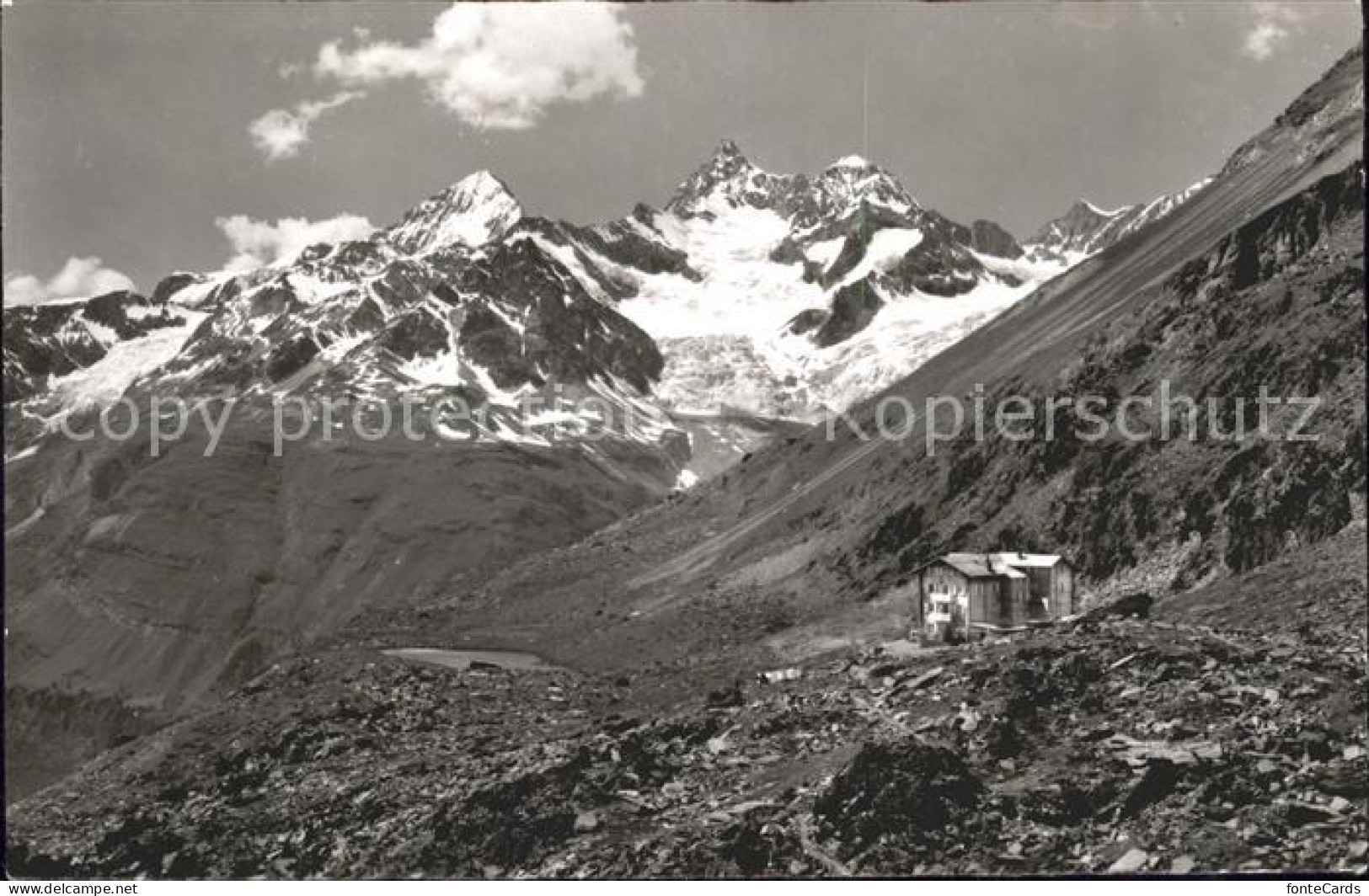 11886860 Zermatt VS Touristenhaus Fluhalp Dt Blanche Gabelhorn Wellenkuppe Stell - Other & Unclassified