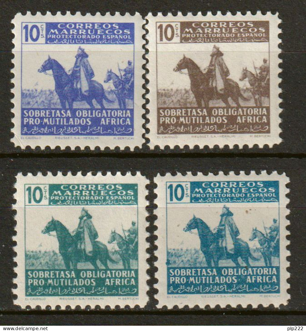 Marocco 1943 Beneficienza Y.T.35/38 **/*/MNH/MH VF - Spanisch-Marokko