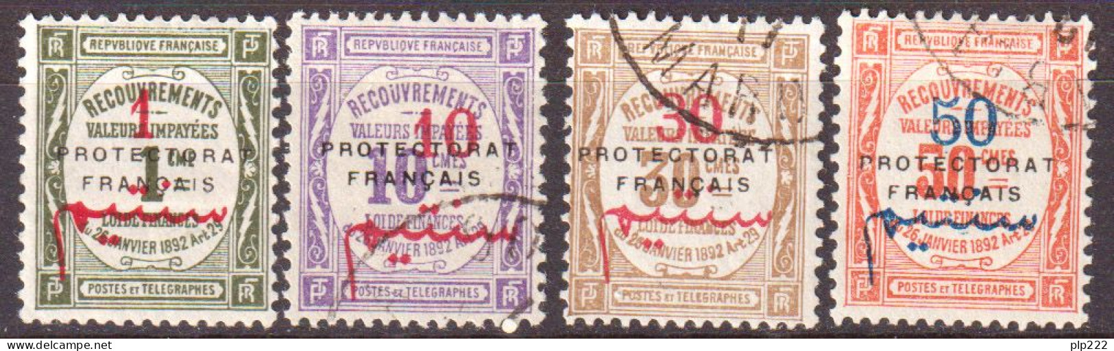 Marocco 1915 Segnatasse Y.T.23/26 */O/MH/Used VF/F - Portomarken