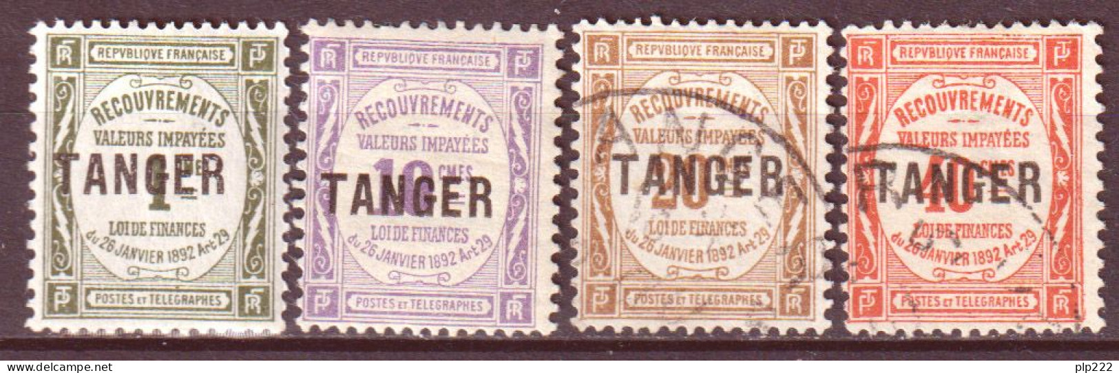 Marocco 1918 Segnatasse Y.T.42/45 */O/MH/Used VF/F - Portomarken