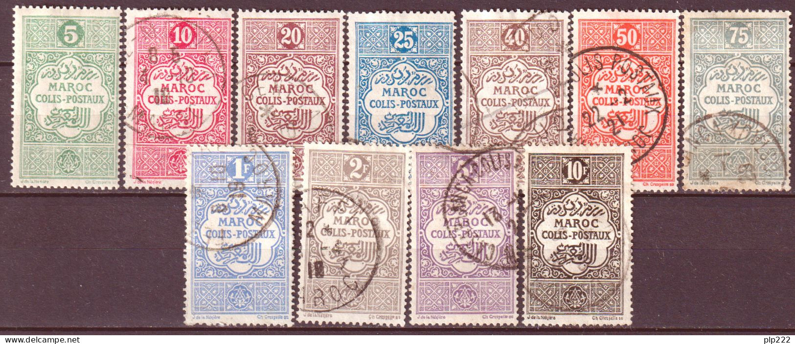 Marocco 1917 Pacchi Postali Y.T.1/11 O/Used VF/F - Unused Stamps