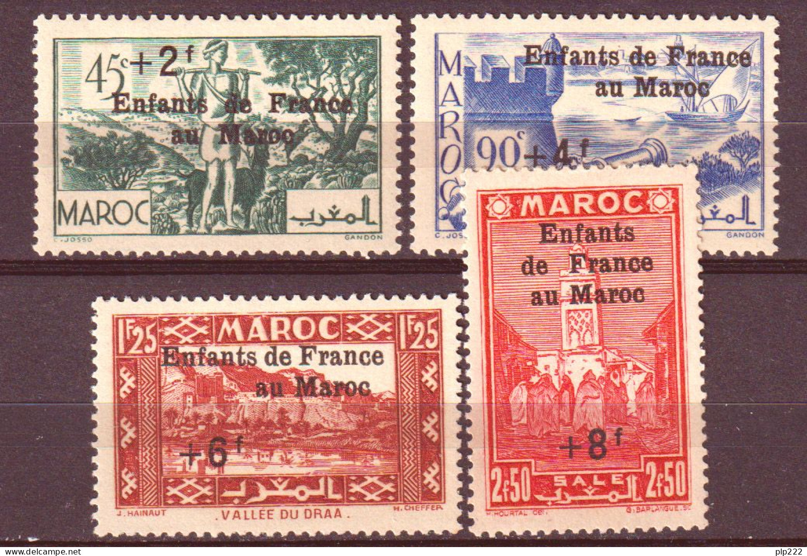 Marocco 1942 Y.T.200/03 **/MNH VF/F - Ungebraucht