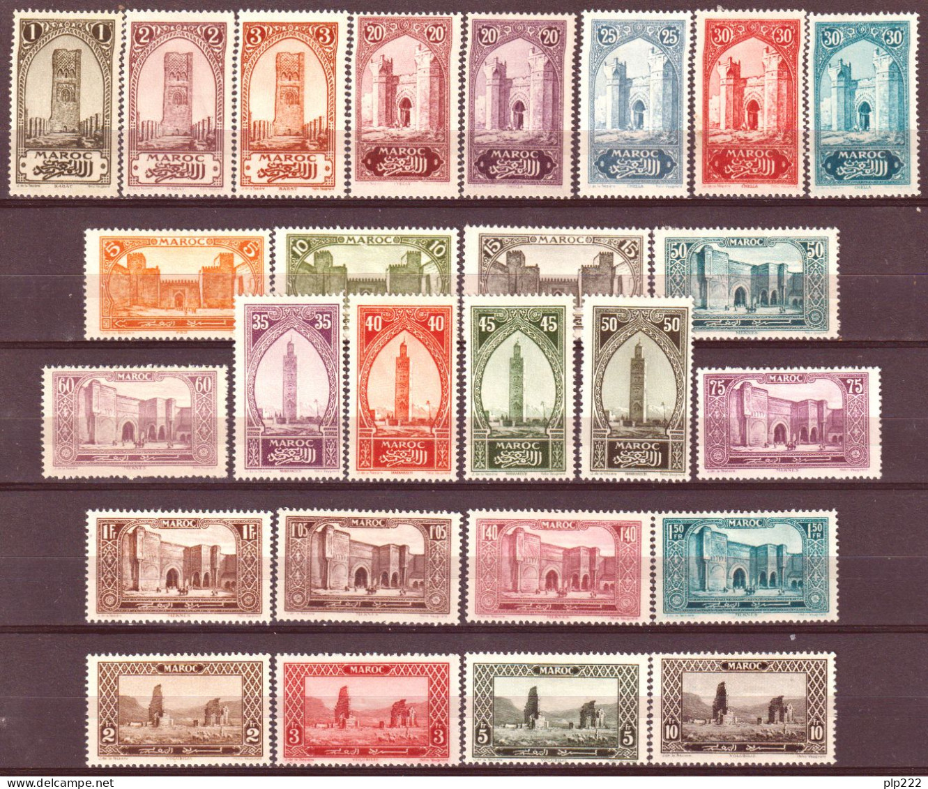 Marocco 1923 Y.T.98/123 */MH VF/F - Nuevos