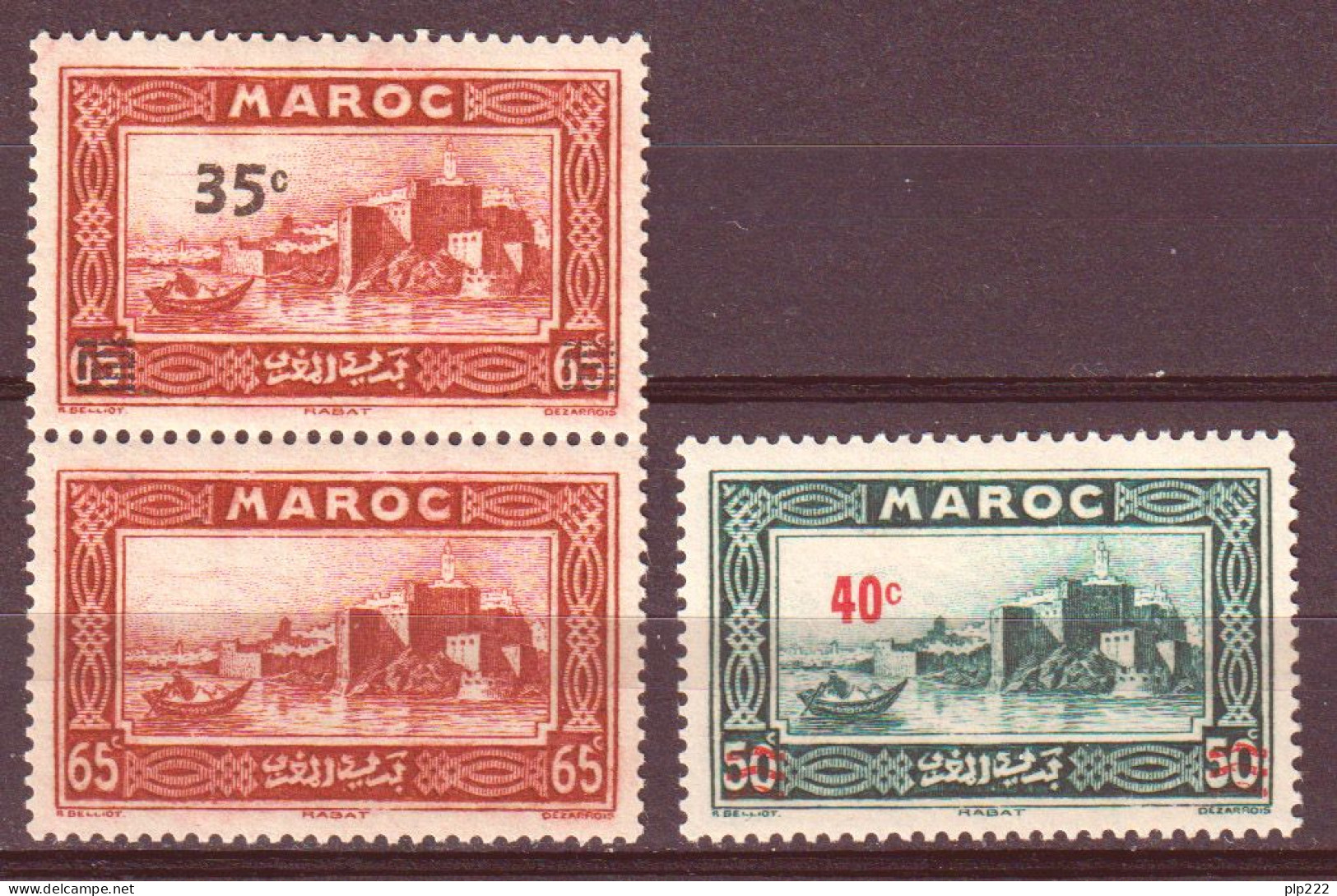 Marocco 1939 Y.T.161a,162 */MH VF/F - Unused Stamps