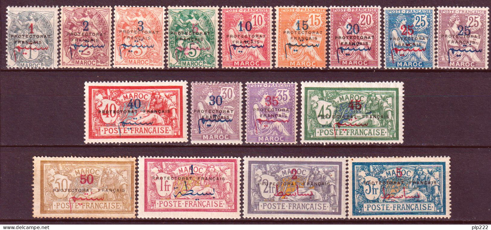 Marocco 1914 Y.T.37/53 */MH VF/F - Ungebraucht