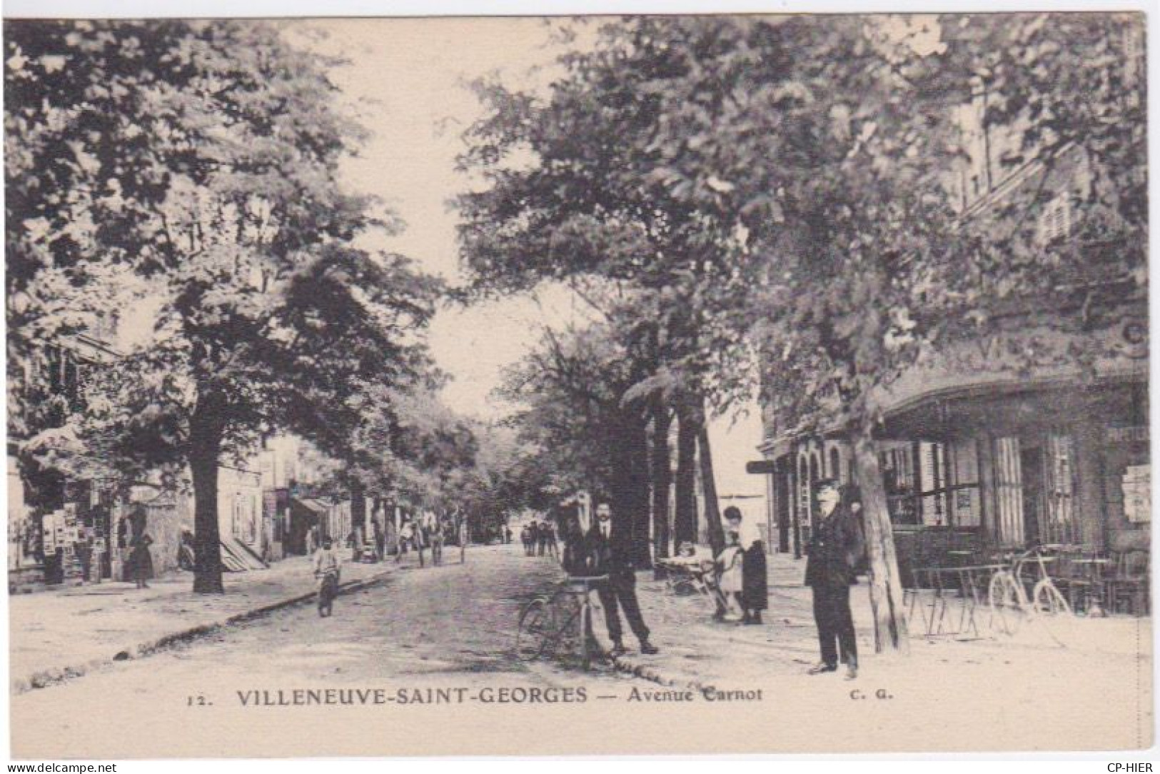 94 - VILLENEUVE SAINT GEORGES - AVENUE CARNOT   VELO BICYCLETTE - Villeneuve Saint Georges